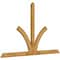 Ekena Millwork Richland Rough Sawn Timber Gable Bracket, Western Red Cedar, 84"W x 53"H x 2"D x 4"F, 15/12 Pitch GBW084X53X0204RIC00RWR - alternate 4